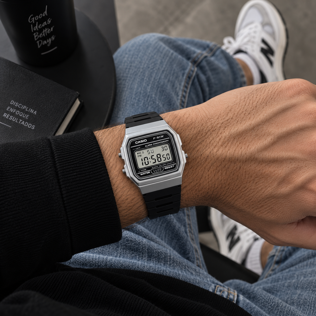 RELOJ CASIO F 91WM-1BDF