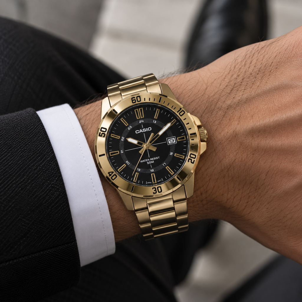 RELOJ CASIO MTP VD01G-1CUDF
