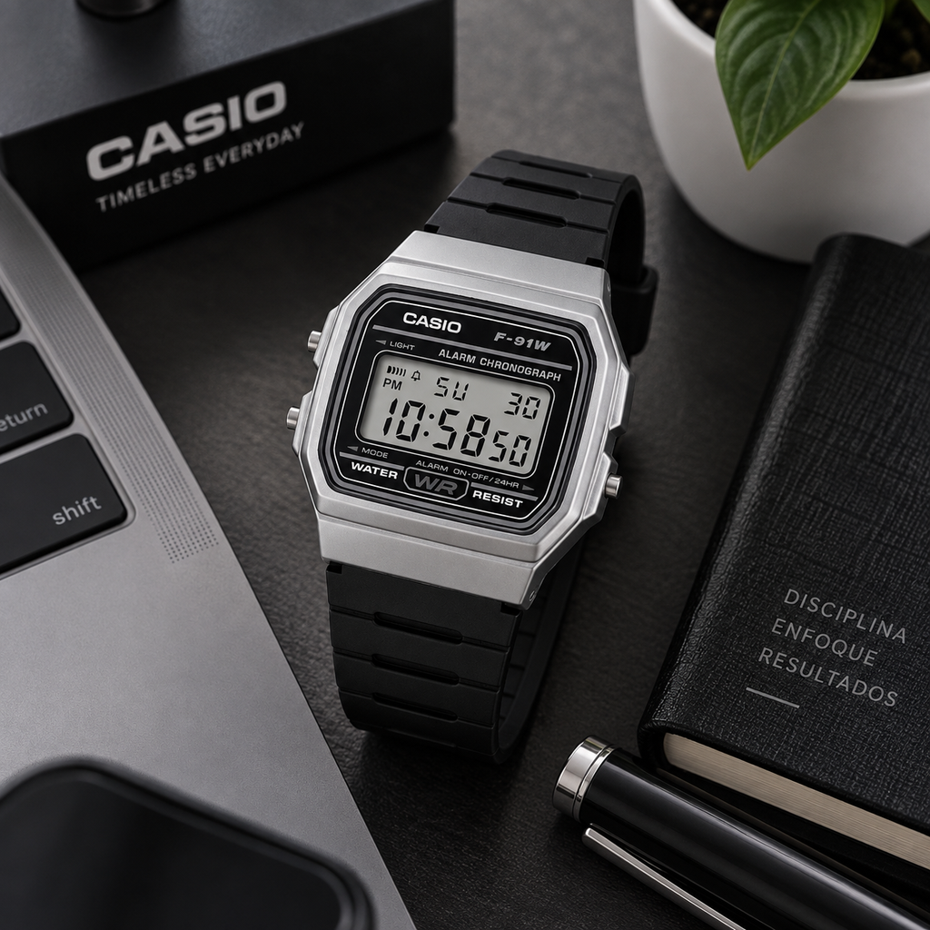 RELOJ CASIO F 91WM-1BDF