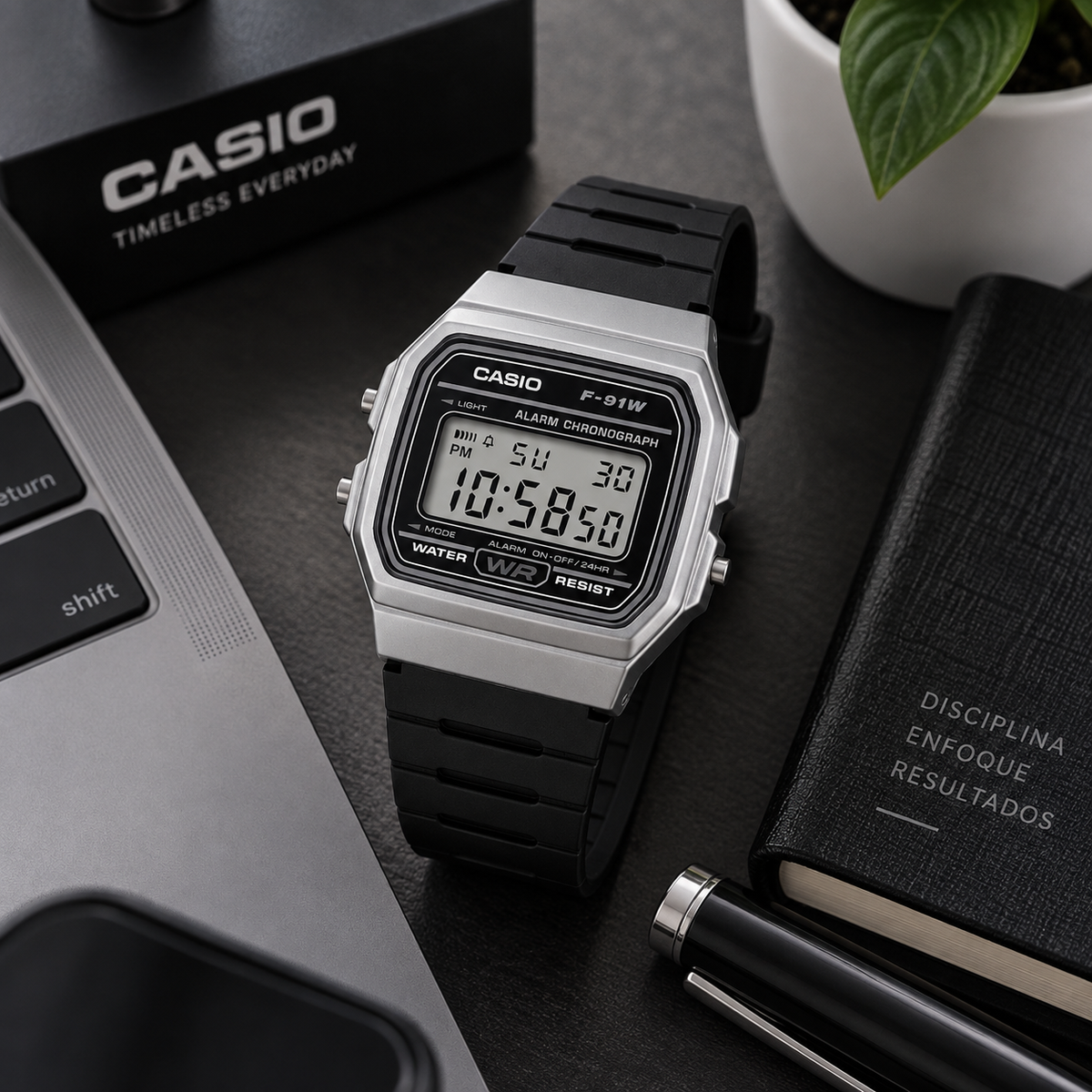 RELOJ CASIO F 91WM-1BDF