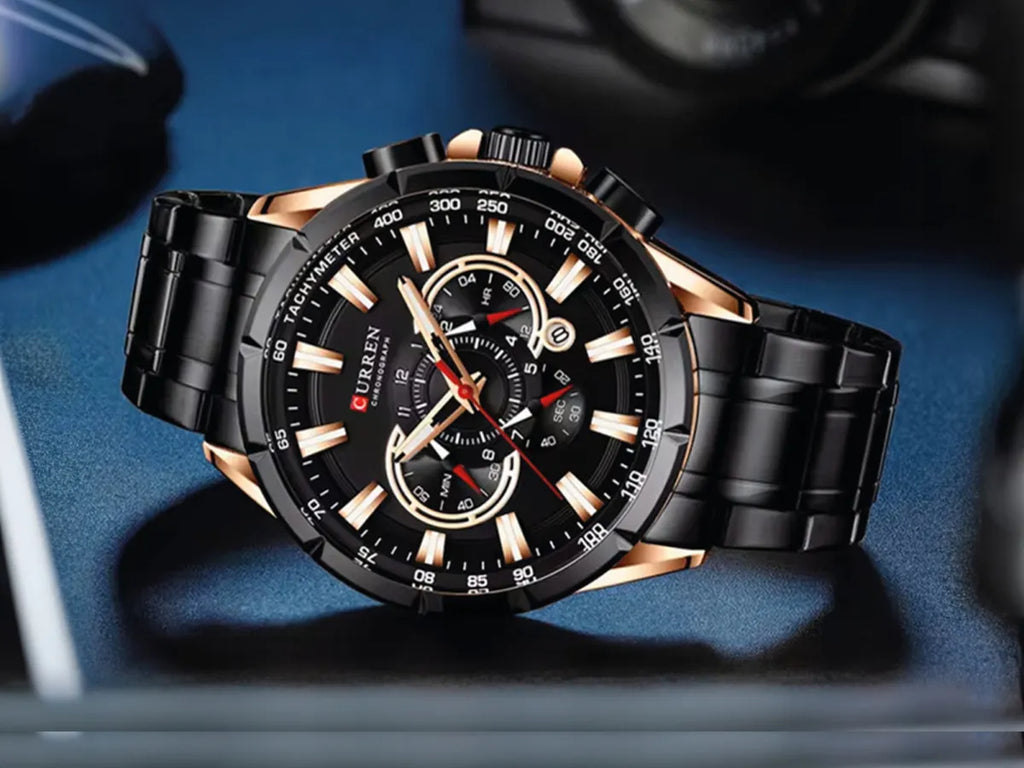 RELOJ CURREN 8363 CRONOGRAPH NEGRO