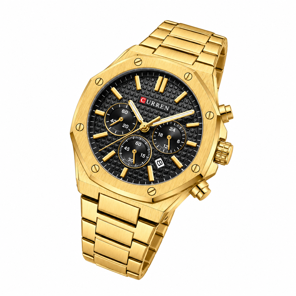 RELOJ CURREN 8440 CRONOGRAPH DORADO