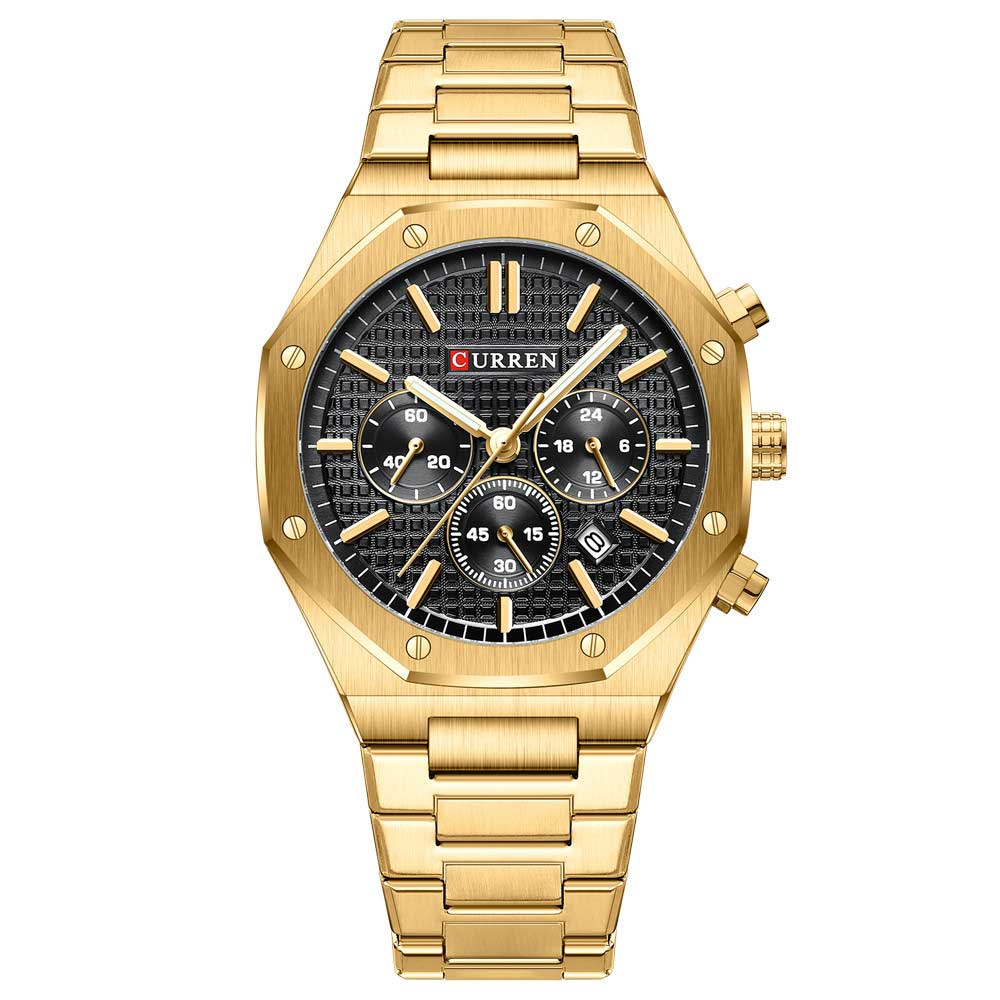 RELOJ CURREN 8440 CRONOGRAPH DORADO