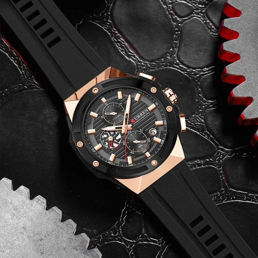 RELOJ CURREN 8462 CRONOGRAPH NEGRO
