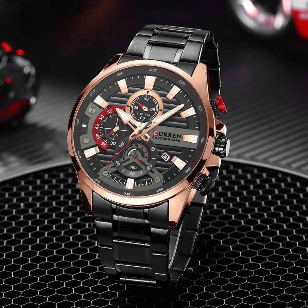 RELOJ CURREN 8415 CRONOGRAPH NEGRO/BRONCE