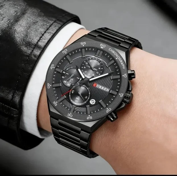 RELOJ CURREN 8481 CRONOGRAPH NEGRO