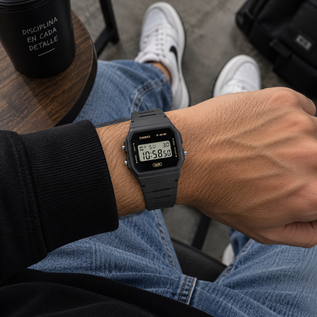 RELOJ CASIO F 91WB-8ADF