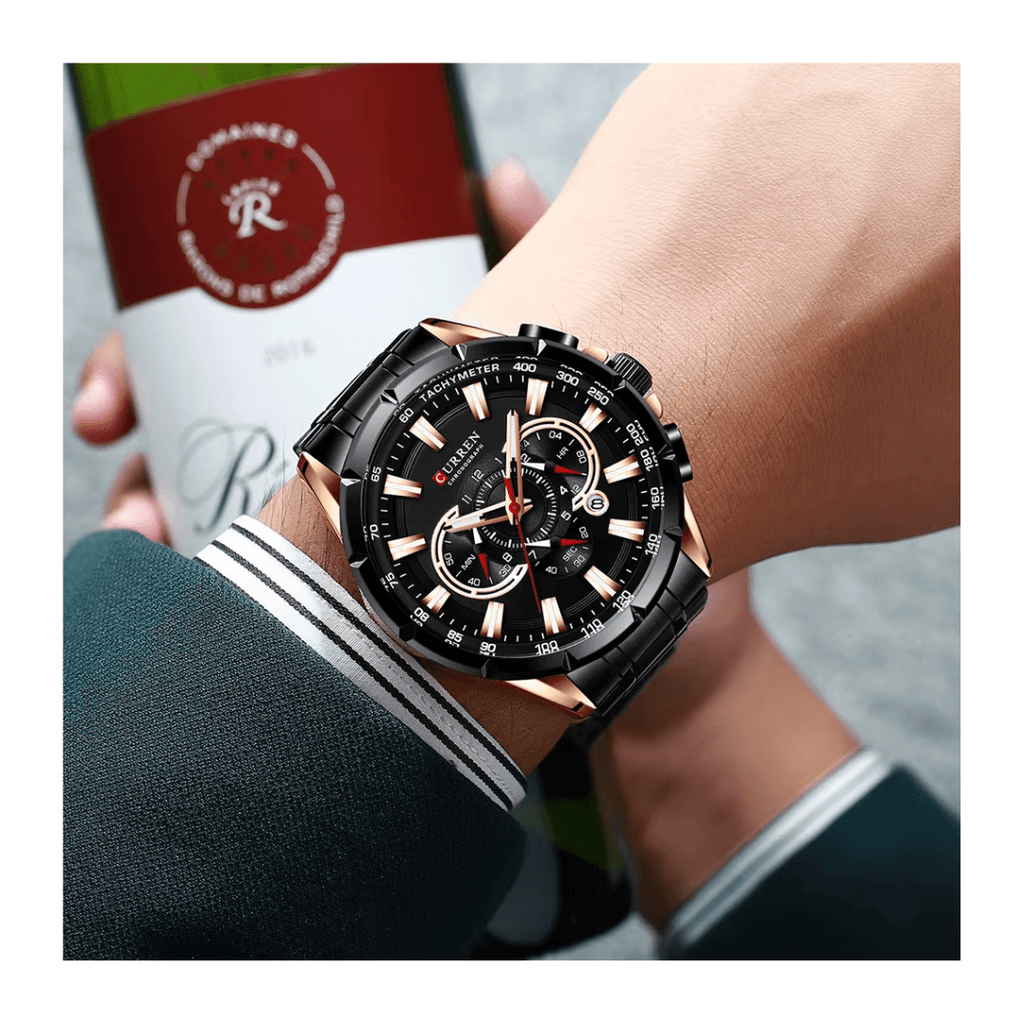 RELOJ CURREN 8363 CRONOGRAPH NEGRO