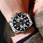 RELOJ CURREN 8363 CRONOGRAPH PLATEADO