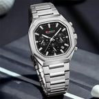 RELOJ CURREN 8459 CRONOGRAPH PLATEADO
